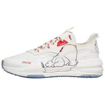 Anta C37 Series Coca-Cola Collaboration Удобные спортивные кроссовки с мягкой подошвой и низким верхом для бега Мужские кроссовки Белые Красные 912128081-8 42.5
