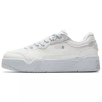 Anta C37 Series Comfortable Versatile Non-Slip Wear-Resistant Low-Top Skate Shoes Women sneaker White Gray 122528027-4 35.5