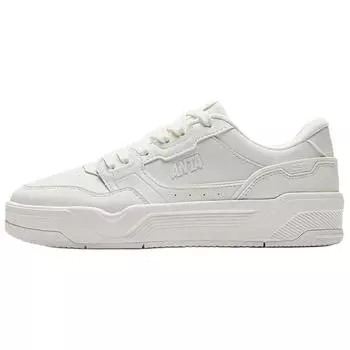 Anta C37 Series Fashion Versatile Casual Slip-Resistant Shock-Absorbing Durable Low-Top Skate Shoes Women sneaker Ivory-White 122538022-1 36