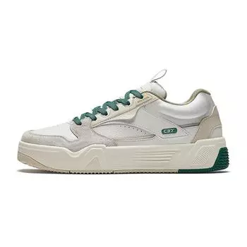 Anta C37 Series Trendy Casual Slip Resistant Durable Low Top Skate Shoes Men Sneakers Gray Green 912448081-1 39