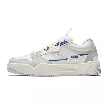 Anta C37 Series Trendy Casual Slip Resistant Durable Low Top Skate Shoes Men Sneakers White Gray Blue 912448081-3 39