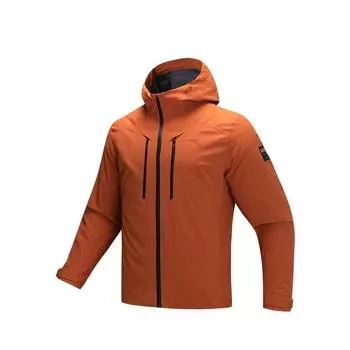 Anta Casual Comfortable Hooded Waterproof Windproof Breathable Jacket Men Jackets Ceramic-Glaze-Red 152447621-3 L