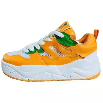 Anta Casual Fashion Comfortable Breathable Lightweight Low-Top Skate Shoes Men Sneakers White Orange 112528029-1 41