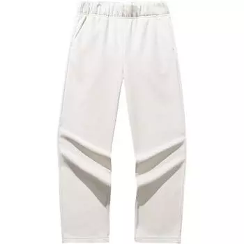 Anta Casual Fleece Lined Versatile Knitted Sports Pants Women bottoms White Tea 162517334R-2 S
