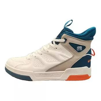 Anta Casual High-Top Skate Shoes Men Sneakers White Gray Blue 112048050-3 42