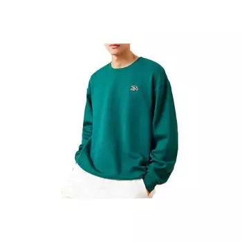 Anta Casual Knitted Base Layer Long Sleeve Sweatshirt Unisex tops Dark-Green 972348711-4 S