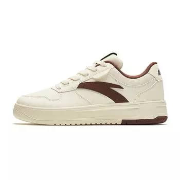 Anta Casual Lightweight Height-Increasing Low-Top Sneakers Men sneakers White Brown 112418016-2 42