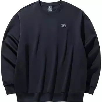 Anta Casual Loose Pullover Sweatshirt Unisex tops Black 972448711-5 XL