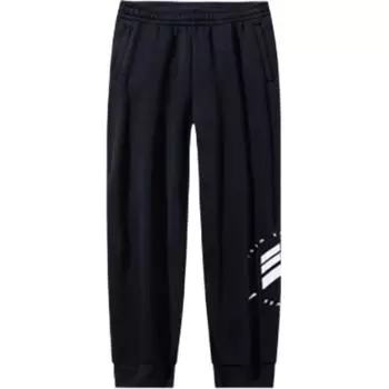 Anta Casual Minimalist Color-Block Drawstring Knitted Sports Pants Men bottoms Basic-Black 152431320-2 L