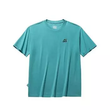 Anta Casual Moisture-Wicking Letter Print Round Neck Loose Short Sleeve T-Shirt Men Tops Light-Green 172538104-3 L