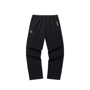 Anta Casual Simple Solid Color Straight Leg Breathable Quick Dry Knitted Sports Pants Men bottoms Basic-Black 152521318-2 3XL