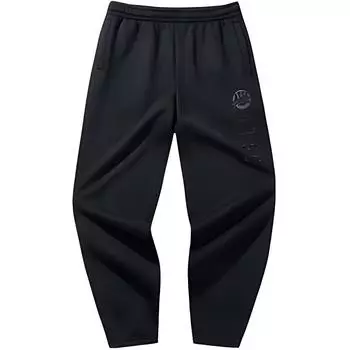 Anta Casual Simple Solid Color Tapered Loose Fit Knitted Sports Pants Men bottoms 152448301N-2 M