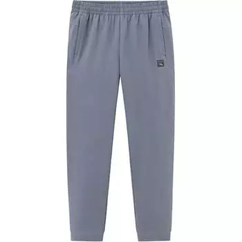 Anta Casual Solid Color Mid-Rise Knitted Sports Pants Men bottoms Gray 952417501-2 M