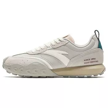 Anta Casual Versatile Shock Absorbing Low Top Lifestyle Shoes Women sneaker White Brown 922348857-5 35.5