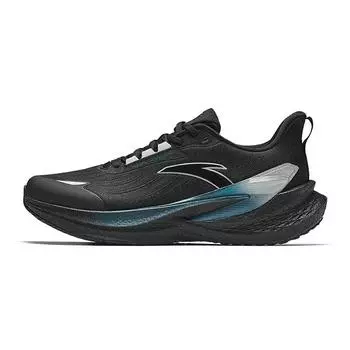 Anta CC2 Fashion Versatile Non-Slip Wear-Resistant Low-Top Running Shoes Men sneaker Black Silver 912445552-5 42.5