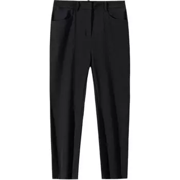Anta Champion All-Weather Series Casual Simple Solid Color Fleece Slim Fit Knitted Sports Pants Women bottoms Black 162510506-2 S