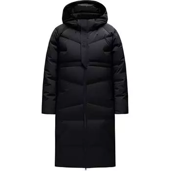 Anta Champion All-Weather Series Comfortable Casual Versatile Long Down Jacket Unisex Outerwear Basic-Black 152510916-1 2XL