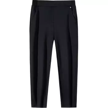 Anta Champion All-Weather Series Fleece Straight-Leg Casual Simple Solid Color Knitted Sports Pants Women pants Black 162510304-2 S