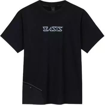 Anta Champion All-Weather Series Letter Round Neck Удобная дышащая повседневная футболка с коротким рукавом для мужчин, топы, базовый черный цвет 152430113-4 3XL