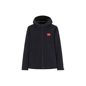 Anta Champion All-Weather Series однотонная флисовая тканая куртка на молнии с капюшоном мужские куртки Basic-черный 152410602-3 S