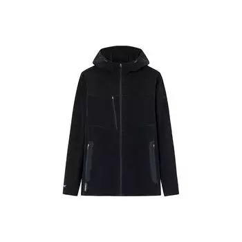 Anta Champion All-Weather Series однотонная куртка на молнии с капюшоном, мужская куртка, черная 152340718-4 3XL