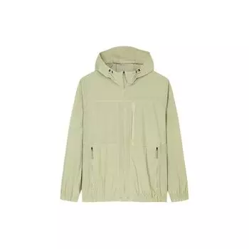 Anta Champion All-Weather Series однотонная спортивная свободная куртка на молнии с капюшоном, мужские куртки цвета ириски-желтый 152420611-3 XL
