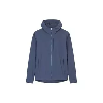 Anta Champion All-Weather Series однотонная водонепроницаемая спортивная куртка с капюшоном на молнии, устойчивая к ультрафиолетовому излучению, мужские куртки Jing-Mo-Blue 152420604-1 M