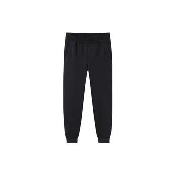 Anta Champion All-Weather Series однотонные брюки средней посадки для бега и фитнеса, зауженные трикотажные спортивные брюки для женщин, черные 162410306-3 L