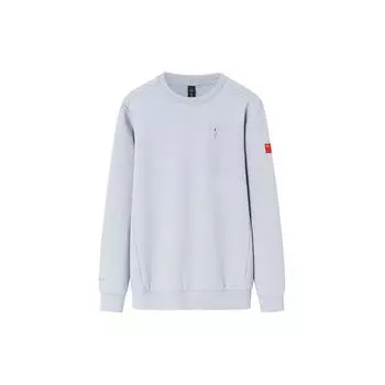 Anta Champion All-Weather Series однотонный свитер с круглым вырезом, мужская толстовка светло-грязно-серого цвета 152340706-4 S