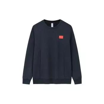 Anta Champion All-Weather Series Олимпийский флаг круглый вырез свитер длинный рукав толстовка мужская толстовка Night-Sea-Black 152330702-6