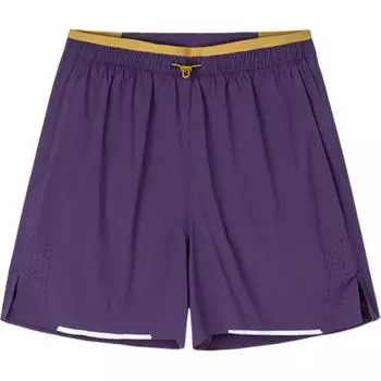 Anta Champion All-Weather Series Printed Color-Block Mid-Rise Breathable Casual Shorts Women shorts Crimson-Purple 162430501-2 S