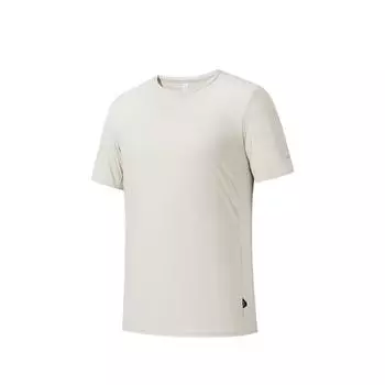 Anta Champion All-Weather Series Round Neck Lightweight Moisture-Wicking Simple Solid Color Casual Short Sleeve T-Shirt Men Tops 152530139-3 M