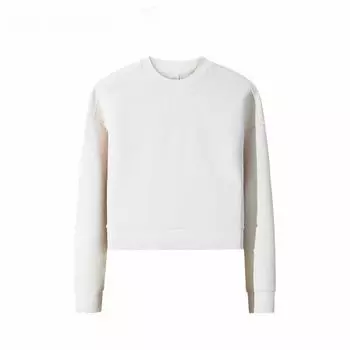 Anta Champion All-Weather Series Solid Color Round Neck Comfortable Breathable Versatile Short Sports Sweatshirt Women sweatshirt 162510706-1 S