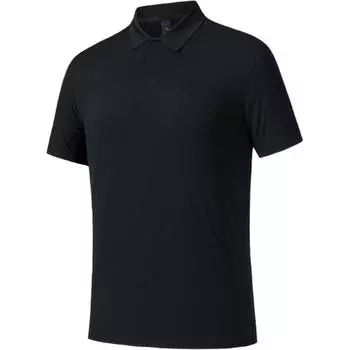 Anta Champion All-Weather Series Solid Color Comfortable Breathable Casual Versatile Short Sleeve Polo Shirt Men Polo Shirts Basic-Black 152520132-4 M