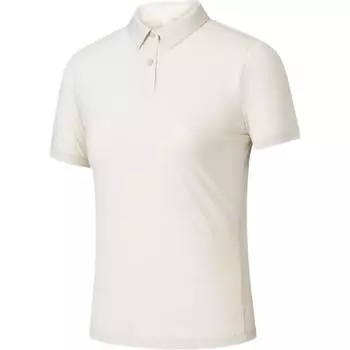 Anta Champion All-Weather Series Solid Color Comfortable Breathable Versatile Short Sleeve Polo Shirt Women tops Natural-Wood-Color 162520121-1 M