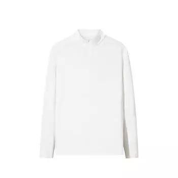Anta Champion All-Weather Series Solid Color Breathable Versatile Casual Long Sleeve Knit Top Men tops Paper-White 152510410-3 L