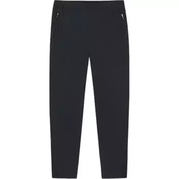 Anta Мужские спортивные брюки Champion All-Weather Series, однотонные, с высокой талией, дышащие, универсальные, прямые, трикотажные, базовые, черные 152430305-1 M