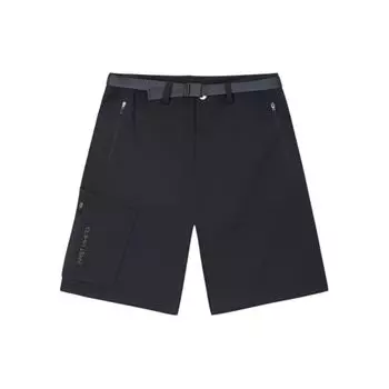 Anta Champion All-Weather Series Solid Color Mid-Rise Breathable Casual Shorts Men shorts Basic-Black 152420510-1 S