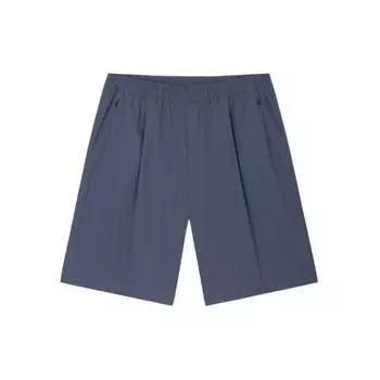 Anta Champion All-Weather Series Solid Color Mid-Waist Straight Loose Casual Shorts Men shorts Jing-Mo-Blue 152420506-2 M