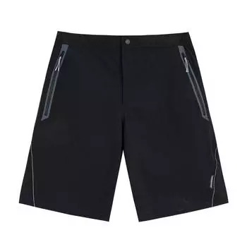 Anta Champion All-Weather Series Solid Color Mid-Rise UV Protection Breathable Straight-Cut Casual Shorts Men shorts Basic-Black 152430510-3 L