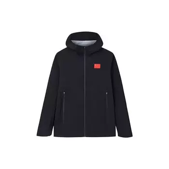 Anta Champion All-Weather Series Solid Color Zipper Hooded Long Sleeve Jacket Men Jacket Night-Sea-Black 152330602-3 M
