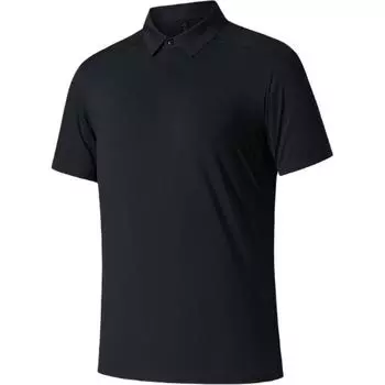 Anta Champion All-Weather Series Sports Casual Simple Pullover Short Sleeve Polo Shirt Men Polo Shirts Basic-Black 152520140-4 S