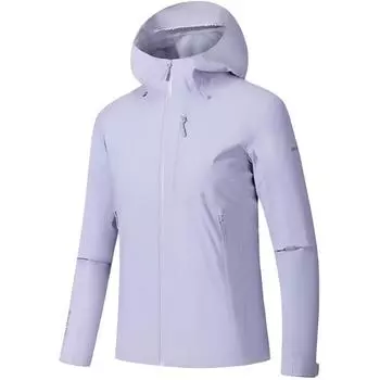 Anta Champion Hiking Series Solid Color Hooded Zipper Versatile Casual Hiking Waterproof Windproof Jacket Women Jacket 162540601-1 XS