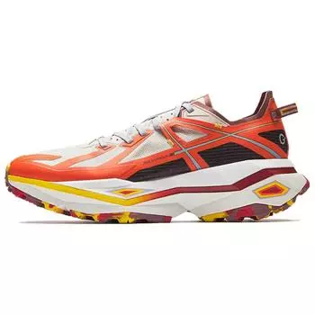 Anta Champion Hunter Falcon Soft Sole Comfortable Shock Absorption Non-Slip Low-Top Trail Running Shoes Men sneaker Beige Orange 112416602A-2 40.5