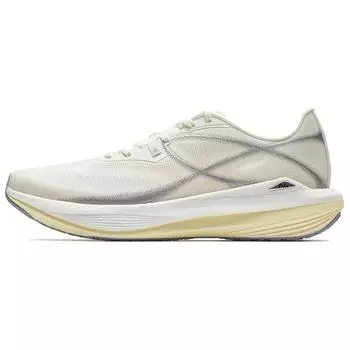 Anta Champion Lightweight Comfortable Versatile Non-Slip Wear-Resistant Low-Top Casual Running Shoes Men sneaker Beige Silver 112525532A-3 42