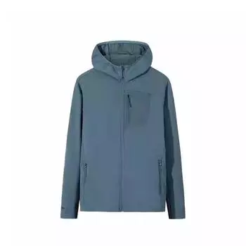 Anta Champion Outdoor Series Color Block Zipper Hooded Comfortable Breathable Versatile Casual Jacket Men jackets Dark-Blue 152510719-2 M