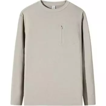 Anta Champion Outdoor Series Comfortable Sports Pullover Sweatshirt Men Sweatshirt Gray Beige Coffee 152510403-1 M