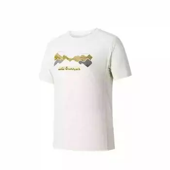Anta Champion Outdoor Series Letter Round Neck Breathable Versatile Casual Short Sleeve T-Shirt Unisex Tops Bright-Lotus-Yellow 152520123-2 M