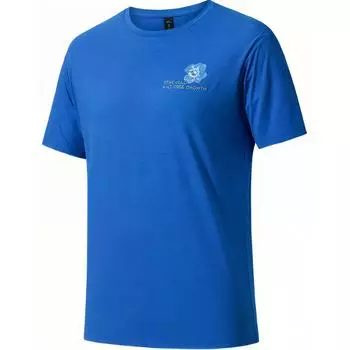 Anta Champion Outdoor Series Letter Round Neck Comfortable Moisture Wicking Versatile Short Sleeve T-Shirt Unisex T-Shirt Dodger-Blue 172520101-5 L