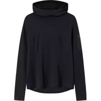 Anta Champion Outdoor Series Long Sleeve Wool Knit Hoodie Women hoodies Basic-Black 162410405-1 S